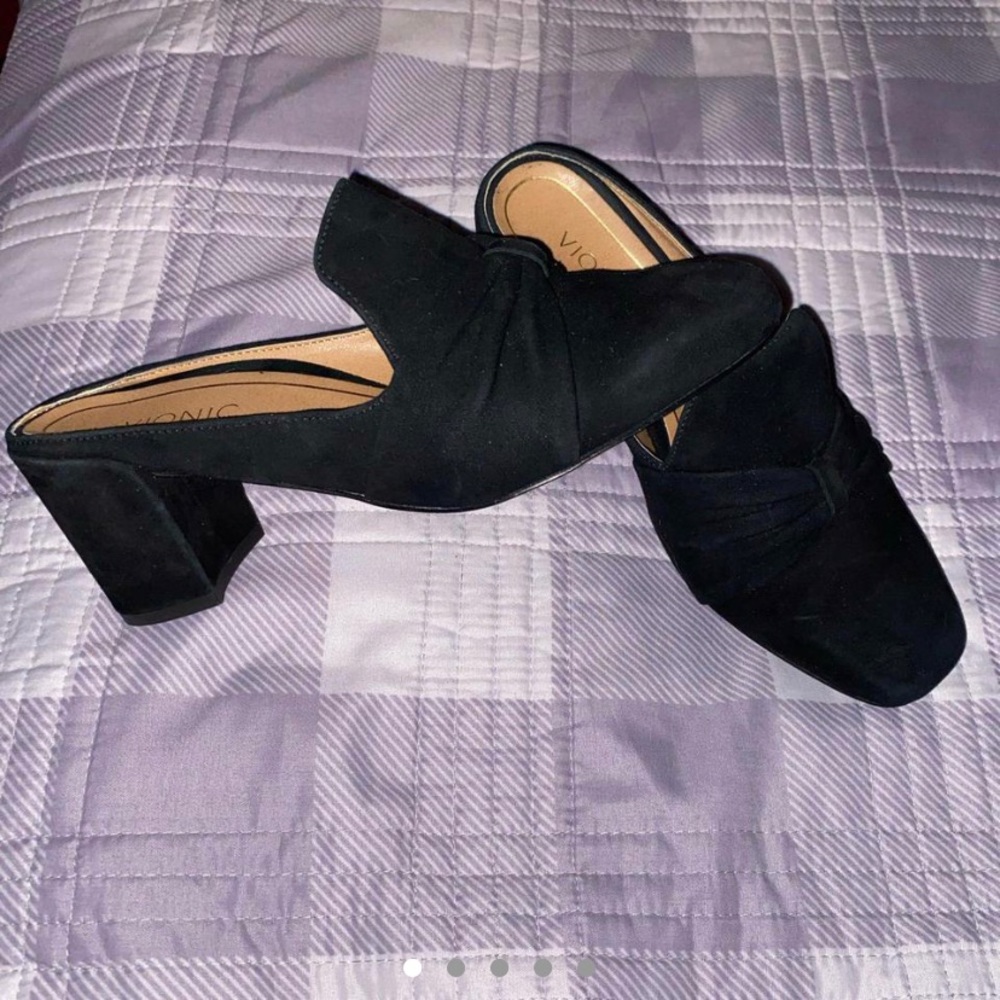Vionic Black Suede Loafers